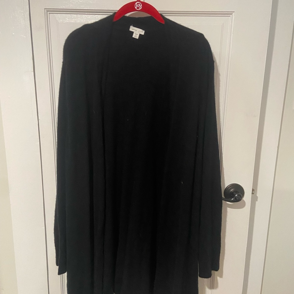 4X, black cashmere sweater from J.Jill.